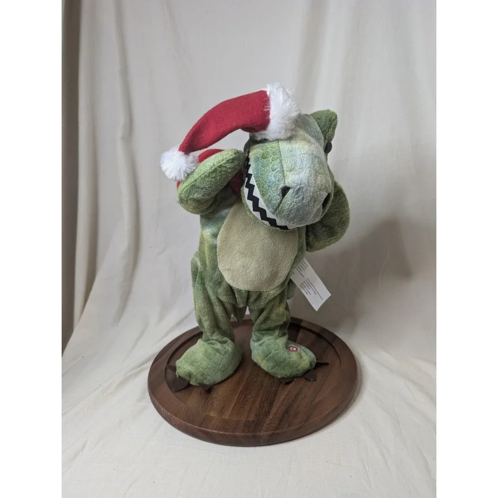 Animated Dancing And Singing Christmas Alligator Works! Santa Hat‎